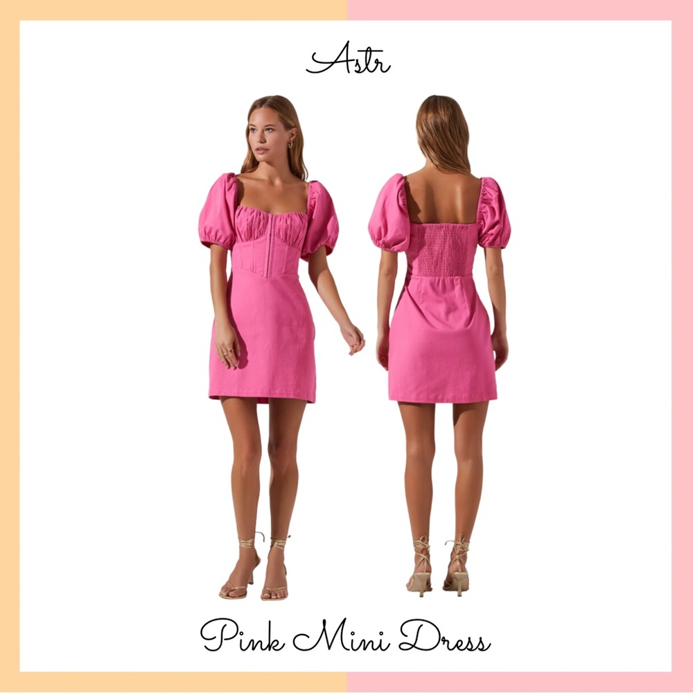 ASTR the Label Hot Pink Mini Dress